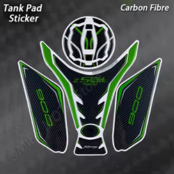 Protector de depósito Kawasaki Z900 SE de fibra de carbono 3D