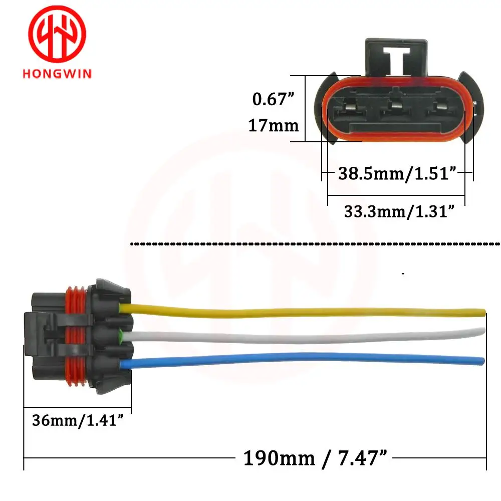 Conector impermeable inyector combustible Hyundai Kia 35310-02900