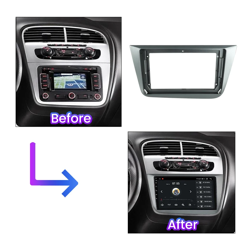 Kit marco radio multimedia para Seat Altea con Canbus y bisel - imagen 2