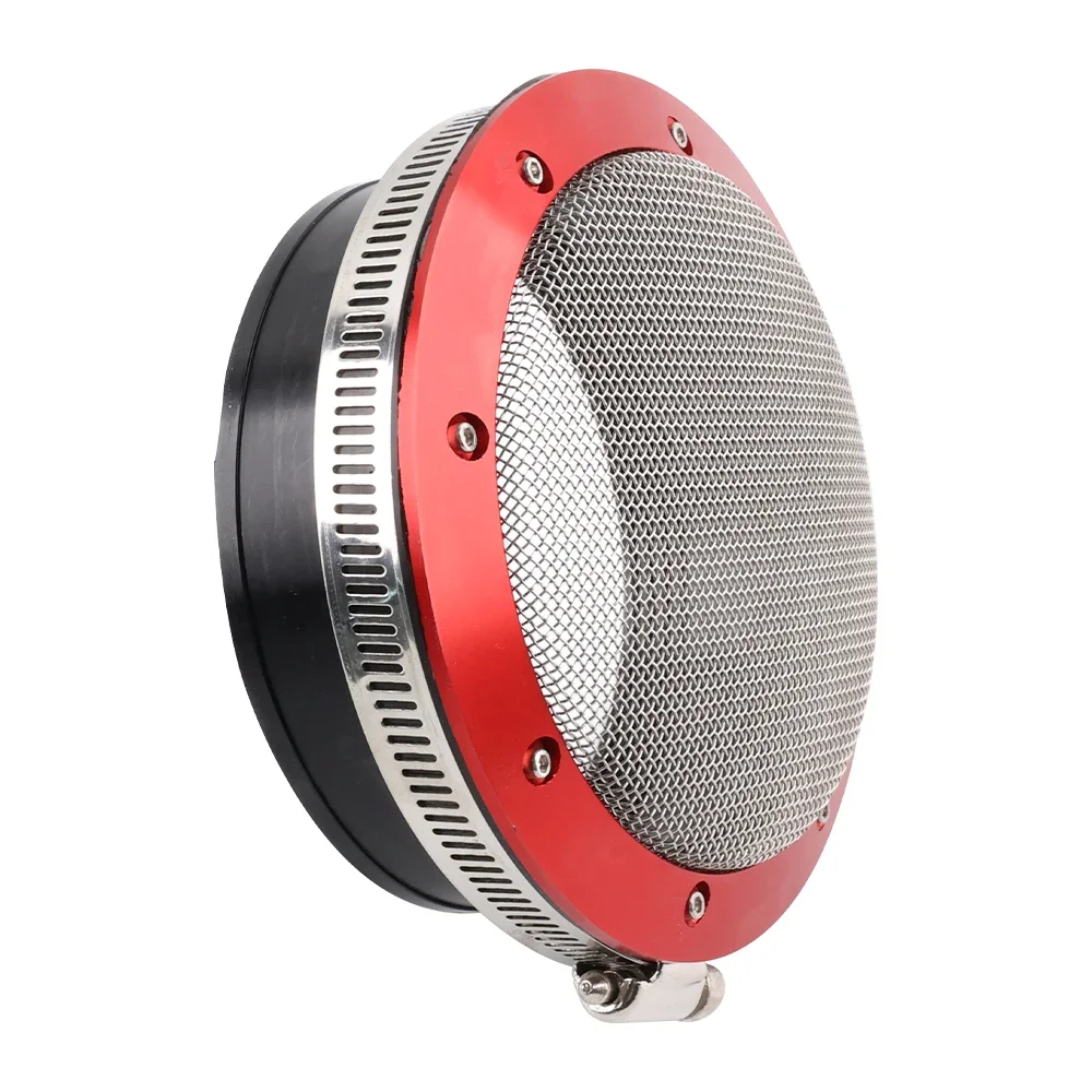 Filtro de turbo Garrett 4 pulgadas acero inoxidable universal negro - imagen 4