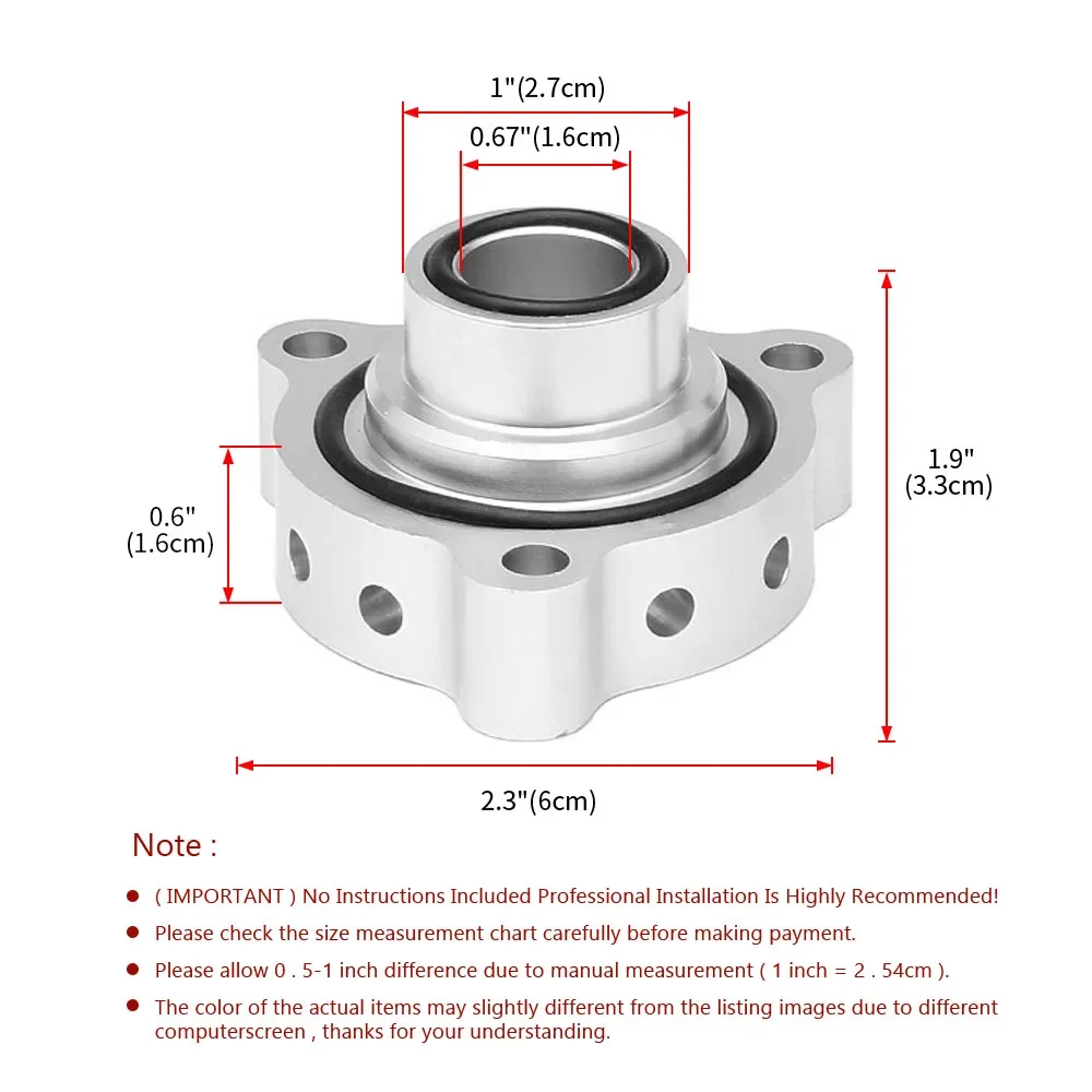 Adaptador BOV válvula de descarga turbo – Mini Cooper S y Peugeot 1.6 - imagen 2