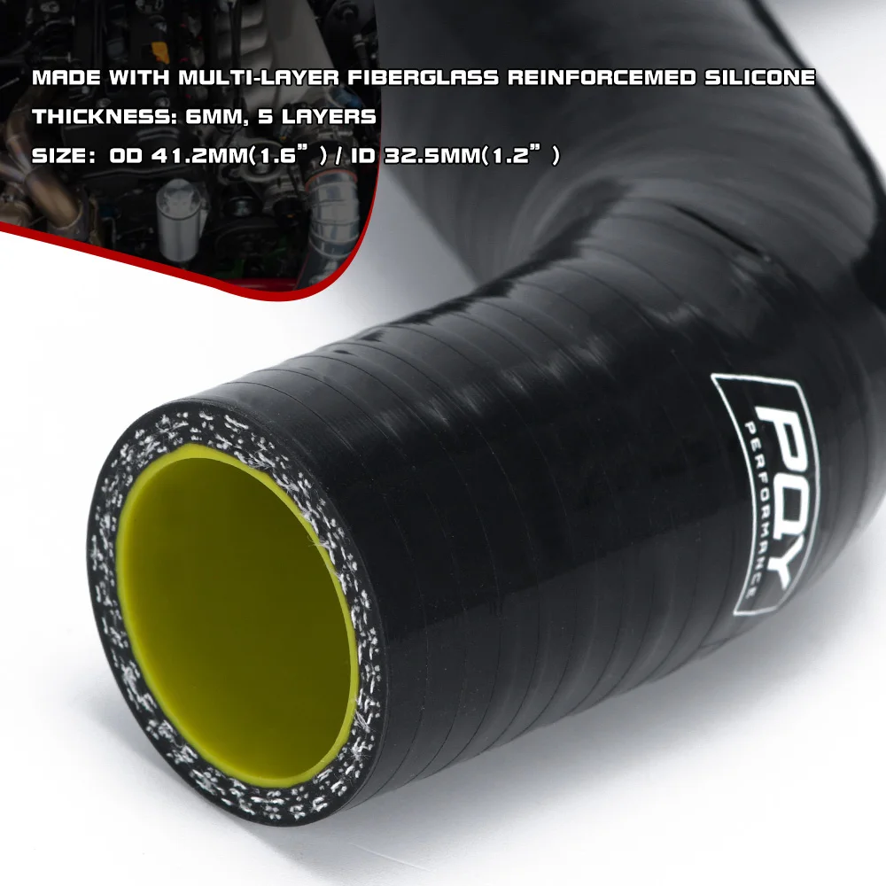 WLR-Kit de manguera de silicona para radiador, accesorio para K20-K24 SWAP EG EK CRX EF SOL INTEGRA CIVIC, WLR-LX1306BK-QY negro y amarillo - imagen 5