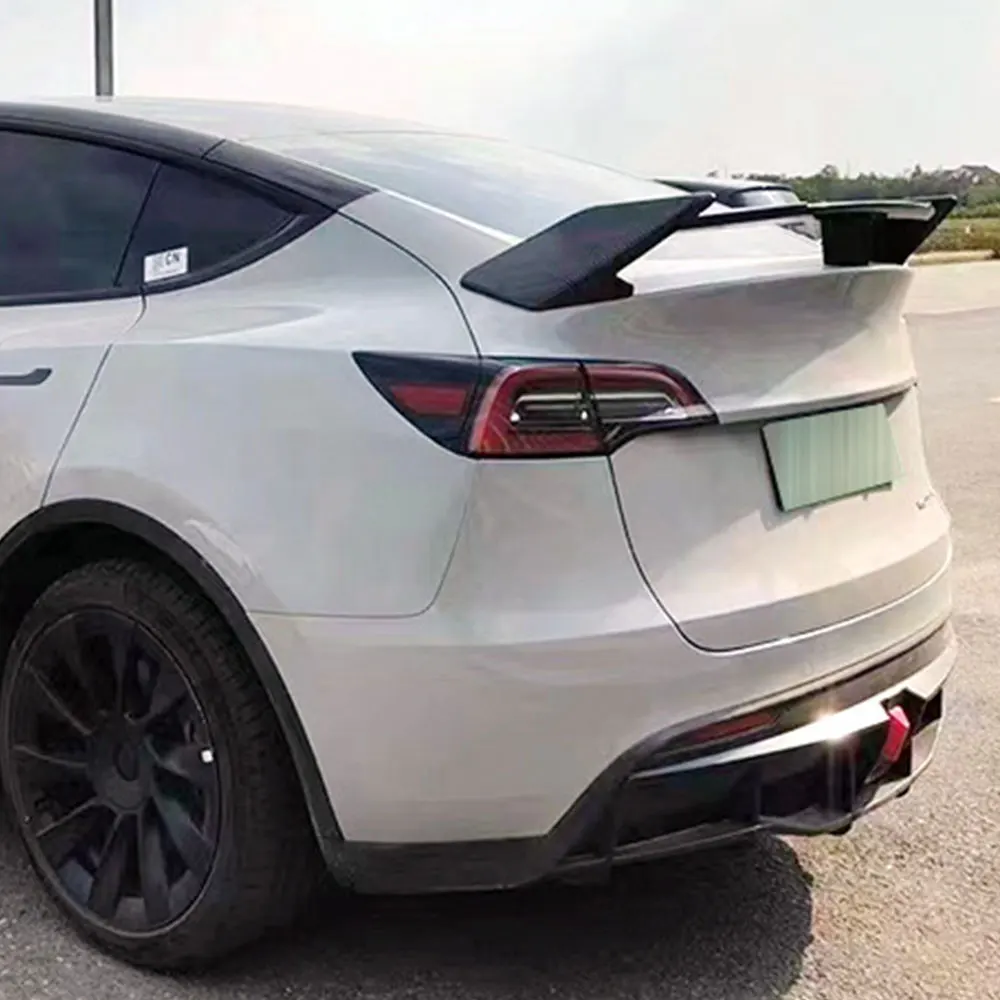 Labio trasero ABS negro para Tesla Model Y 2021-2023 - imagen 2