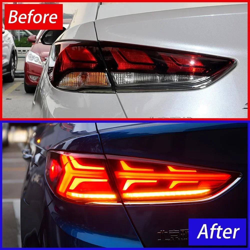 Luces traseras LED para Hyundai Sonata 2018-2019 Streamer dinámico - imagen 2