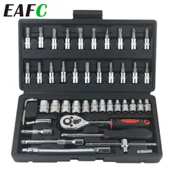 Kit de herramientas mecánicas con llave dinamométrica para coche