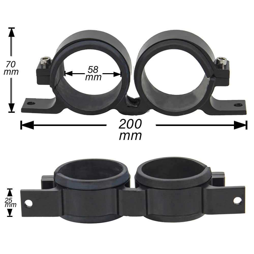 Soporte doble anodizado para bombas de combustible 044 y filtro - imagen 4