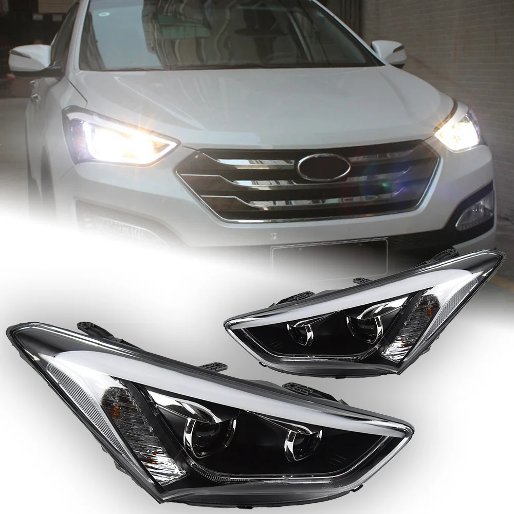 Kit faros LED Hyundai Santa Fe 2013-2016 - Lente proyector IX45 - imagen 5