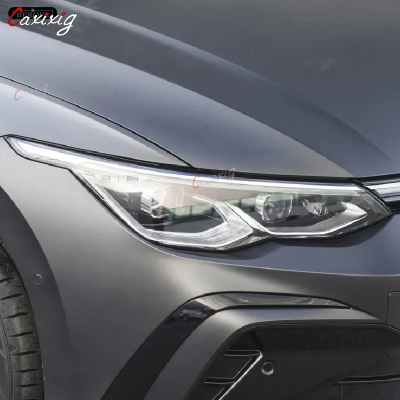 Película protectora para faros de coche, pegatina de TPU transparente negra ahumada para Volkswagen VW Golf 8 MK8 R Line GTI 2020 2021 - imagen 4