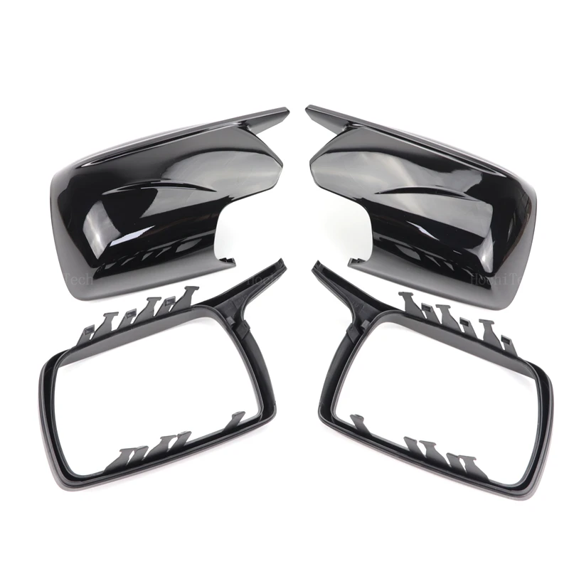 Carcasas de retrovisor M Look negro brillante BMW X3 E83 2003-2010 - imagen 2