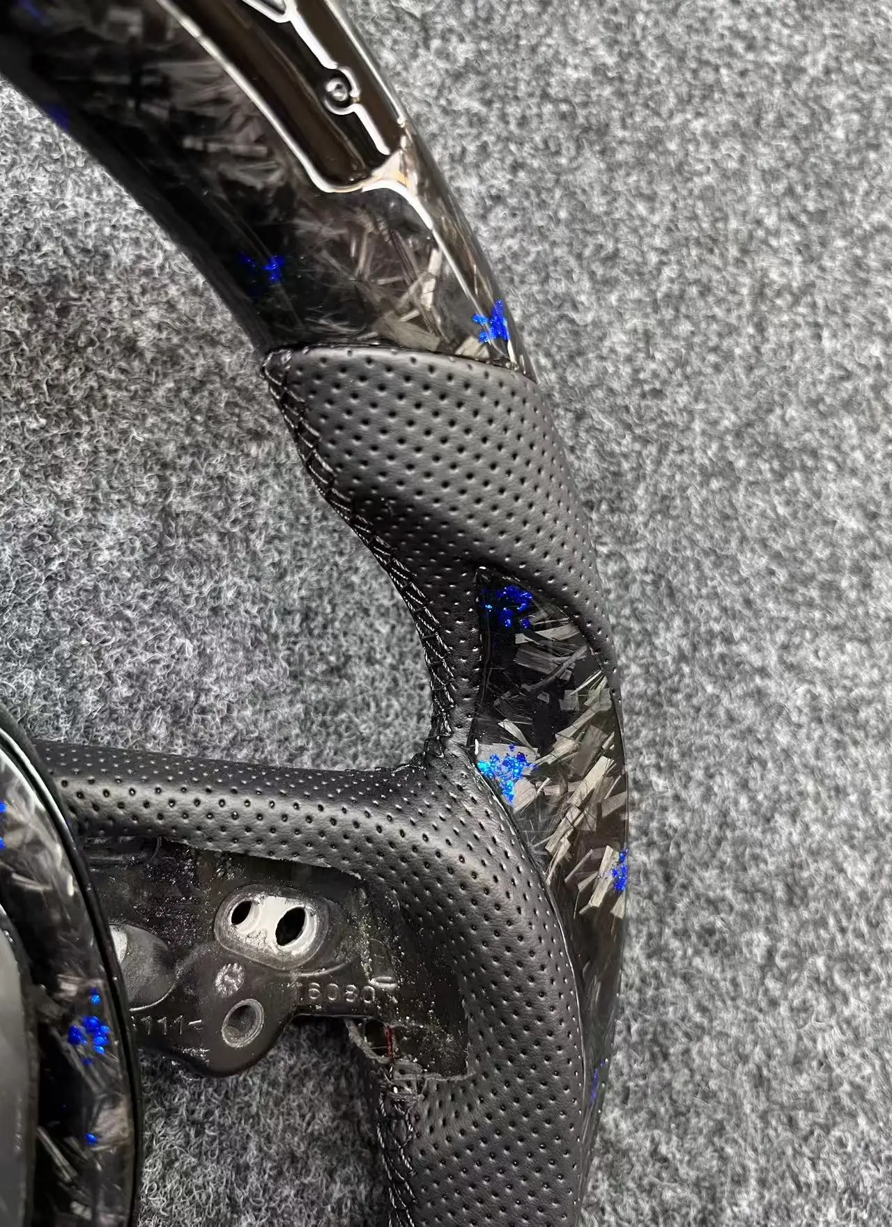 Volante forjado azul fibra de carbono LED – Toyota Corolla Camry - imagen 5