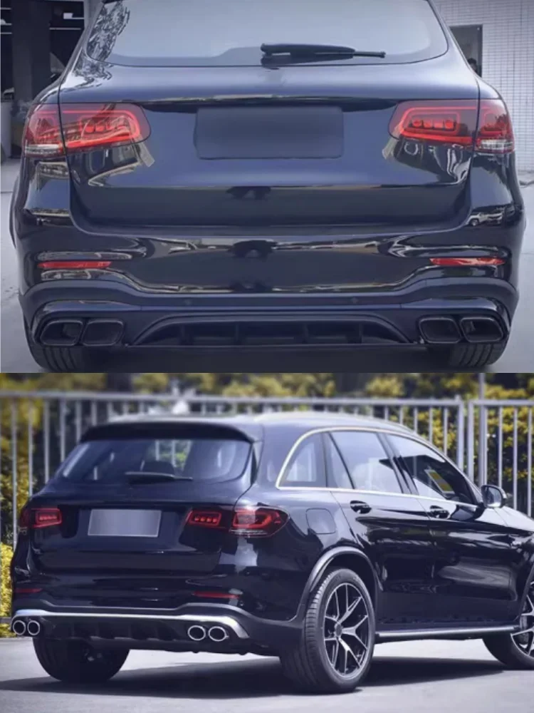 Garganta trasera para mercedes-benz GLC 2015-2021, actualización a AMG43 AMG63, kit de carrocería envolvente pequeño, accesorios para coche - imagen 5