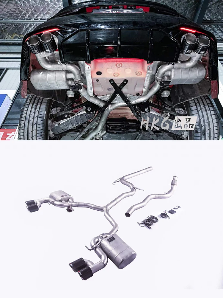 Escape catback Audi A5 B9 2.0 T 2022 – válvulas acero inoxidable - imagen 2