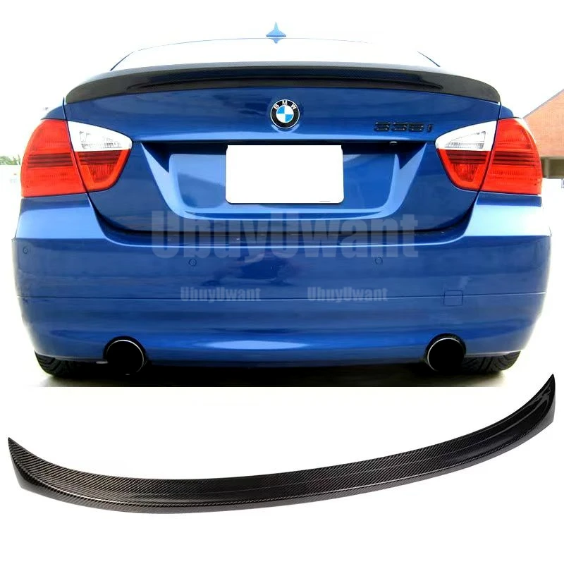 Alerón trasero BMW E90 320i 328i estilo fibra de carbono ABS