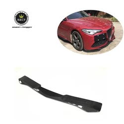 Labio parachoques fibra carbono QV y aleron divisor - Alfa Romeo 17-19