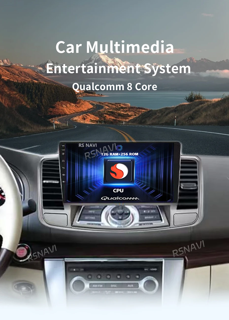 Radio Android 15 con pantalla para Nissan Teana J32