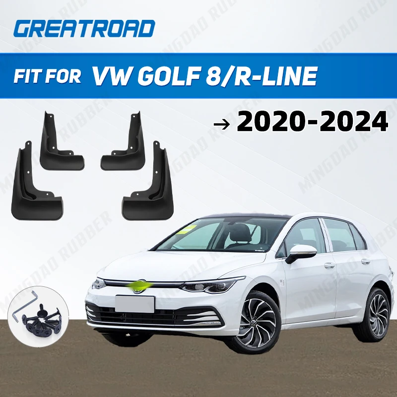 Guardabarros protectores VW Golf 8 MK8 GTI GTD GTE R-Line