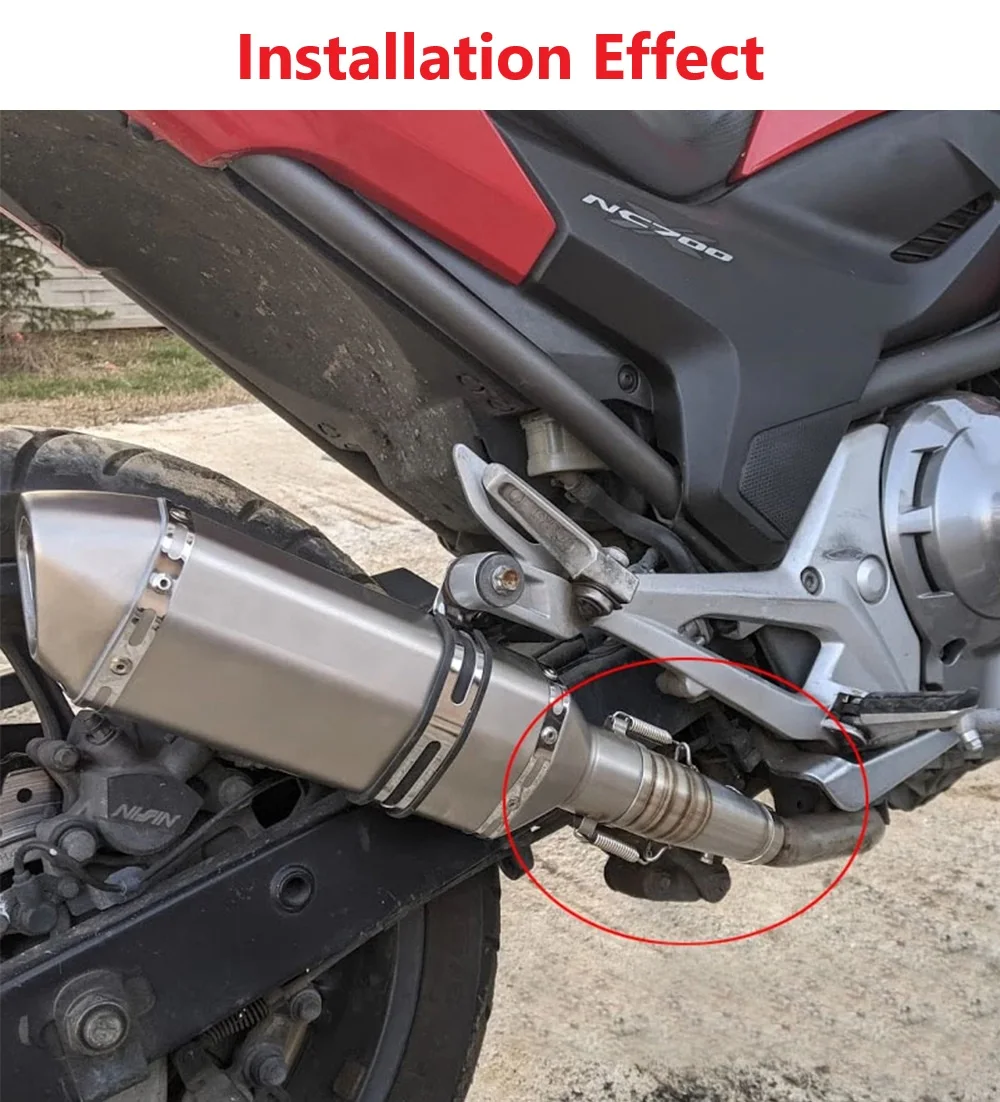 Escape antideslizante de fibra de carbono Honda NC750 NC750X 2012-2017 - imagen 2