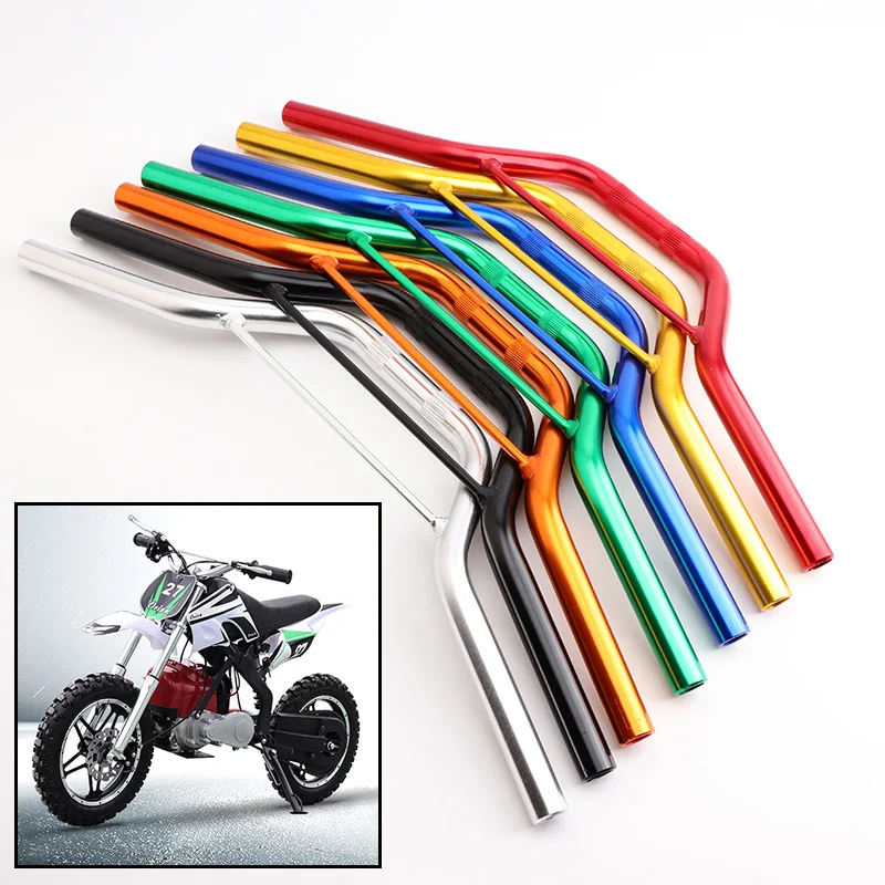 Manillar de aluminio de 22 mm para pit bike y minimoto 47-50 cc