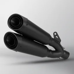 Silenciador universal de escape para moto 51 mm acero inoxidable
