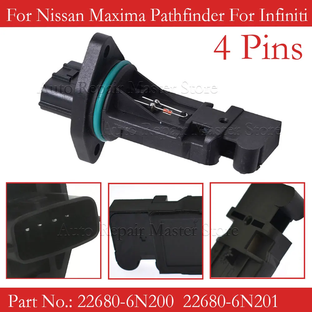 Caudalímetro MAF 22680-6N201 para Nissan Maxima y Pathfinder 2000-2003