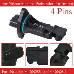 Caudalímetro MAF 22680-6N201 para Nissan Maxima y Pathfinder 2000-2003