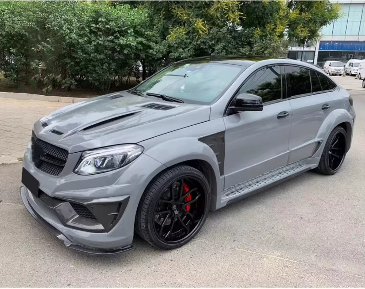 Cubierta de motor de fibra de carbono para Mercedes GLE 320/63 - imagen 4