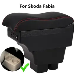Reposabrazos Skoda Fabia 2 con caja de almacenamiento USB consola