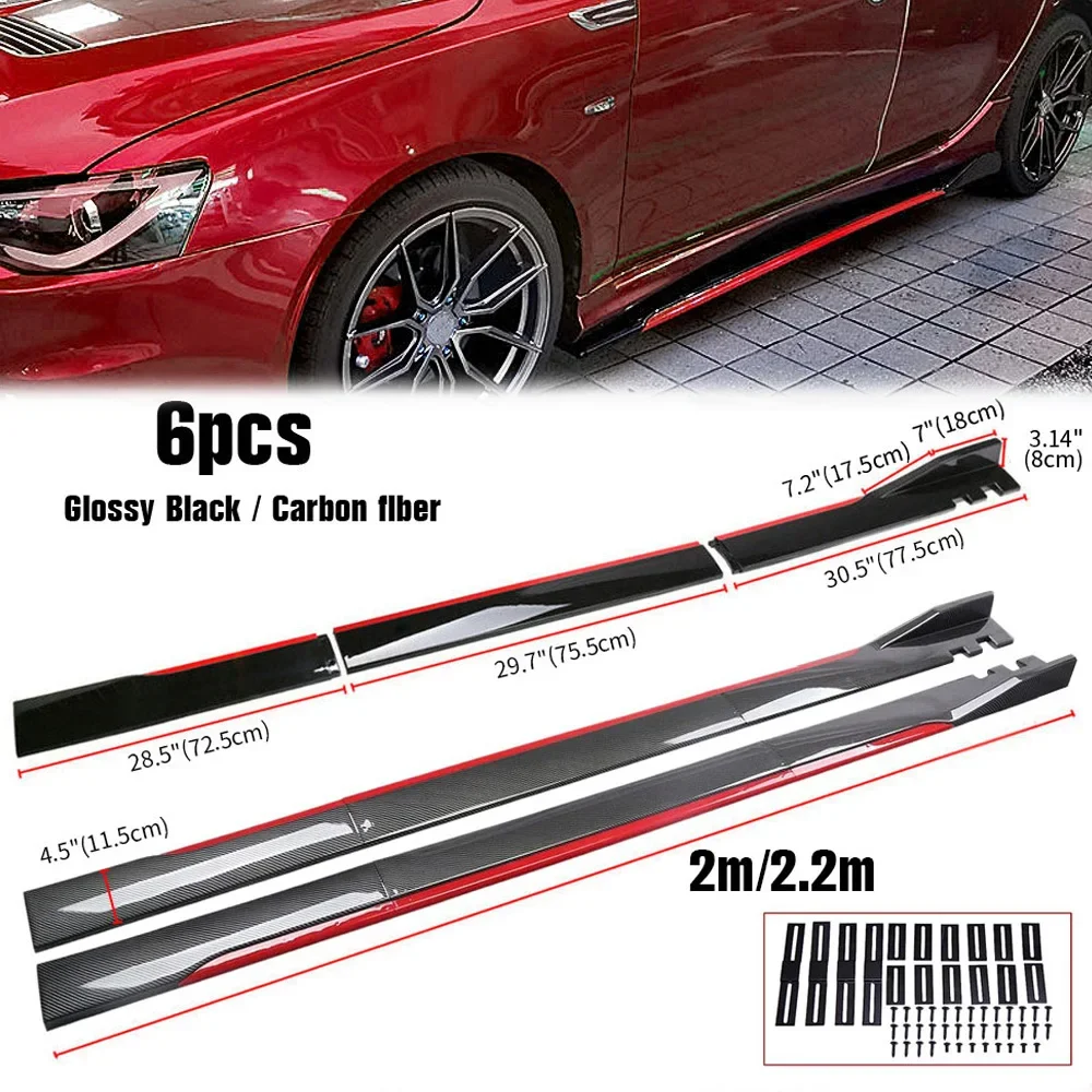 Faldones laterales universales ABS para coche – Civic, Mercedes y BMW