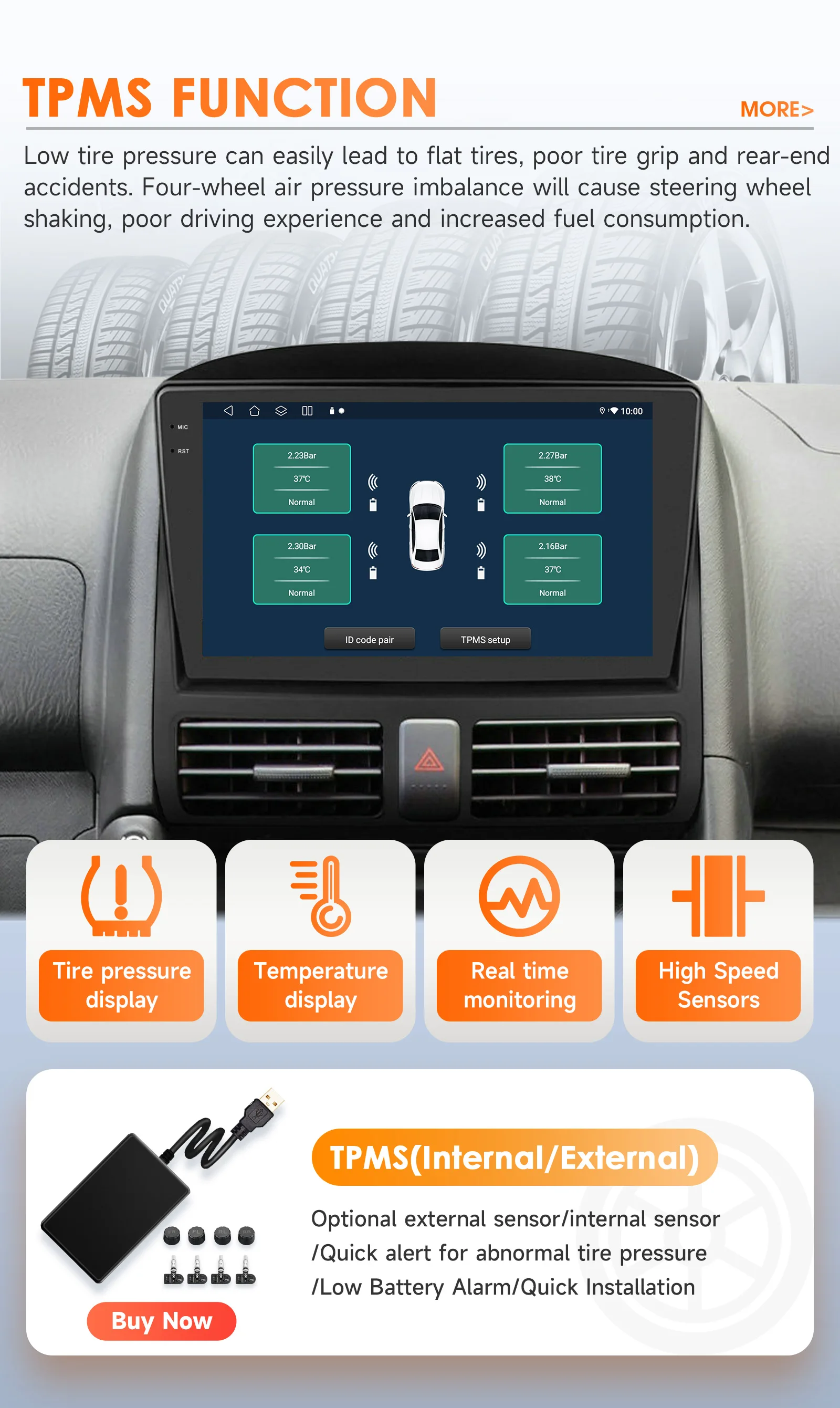 Hizpo 2DIN Android Auto para Honda CR-V 2002-2006 con CarPlay - imagen 5