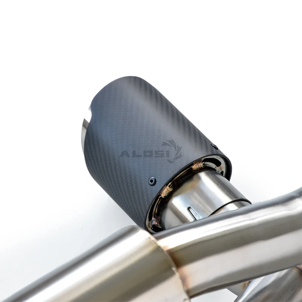 Escape catback fibra carbono doble salida Porsche 718 Cayman GT4 4.0L - imagen 4