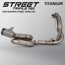 Escape completo de titanio para Triumph Street Triple 765 R/S/RS