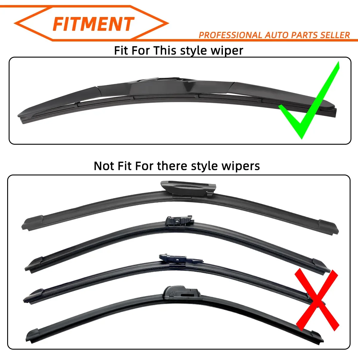 Tiras de goma repuesto para limpiaparabrisas inserción suave 35-70 cm - imagen 2