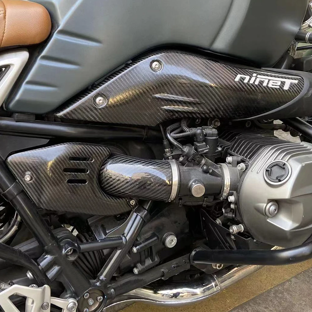 Protector de silenciador, cubierta de tubo de escape de motocicleta, antiescaldado, protección, Rnine T - imagen 4