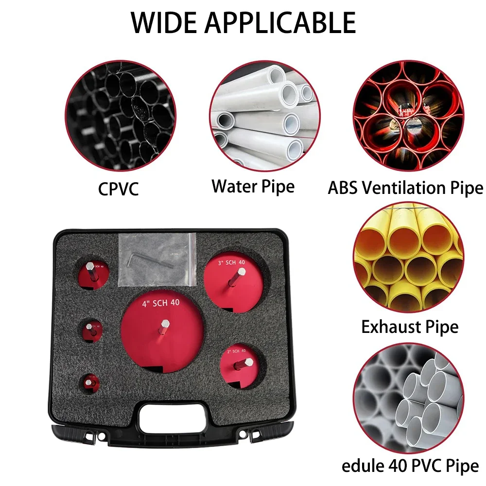 Escariador de tuberías de plástico PPR y PVC para taladro - imagen 5