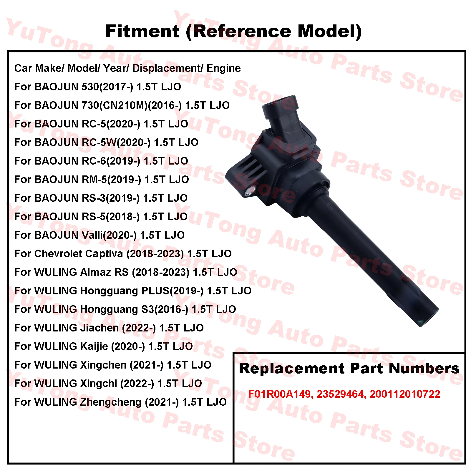 Bobinas de encendido Chevrolet Captiva 1.5T LJO (2018-2023) - imagen 3