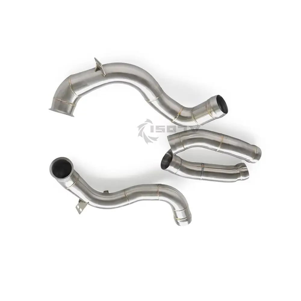 Bajante escape alto flujo Mercedes C63 AMG W205 4.0T acero inoxidable