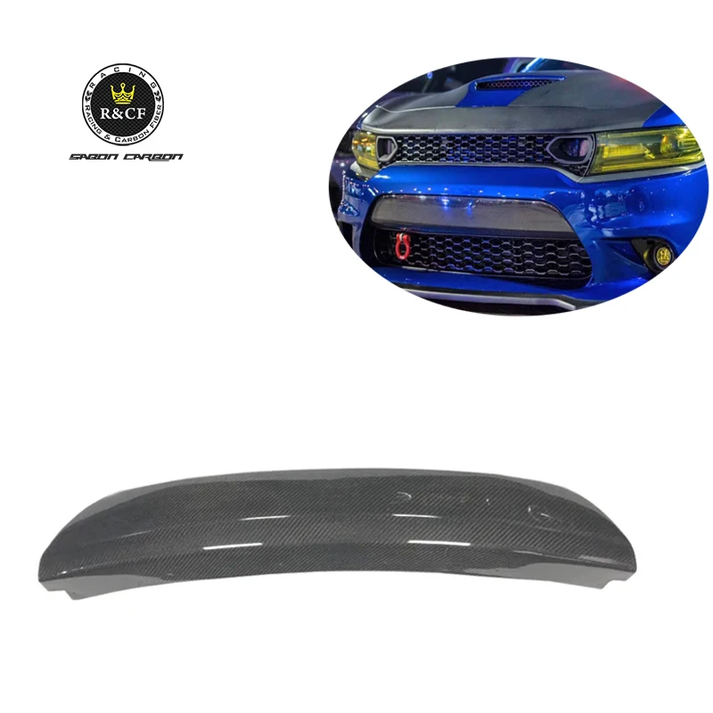 Cubierta de paragolpes de fibra de carbono para Dodge Charger Hellcat
