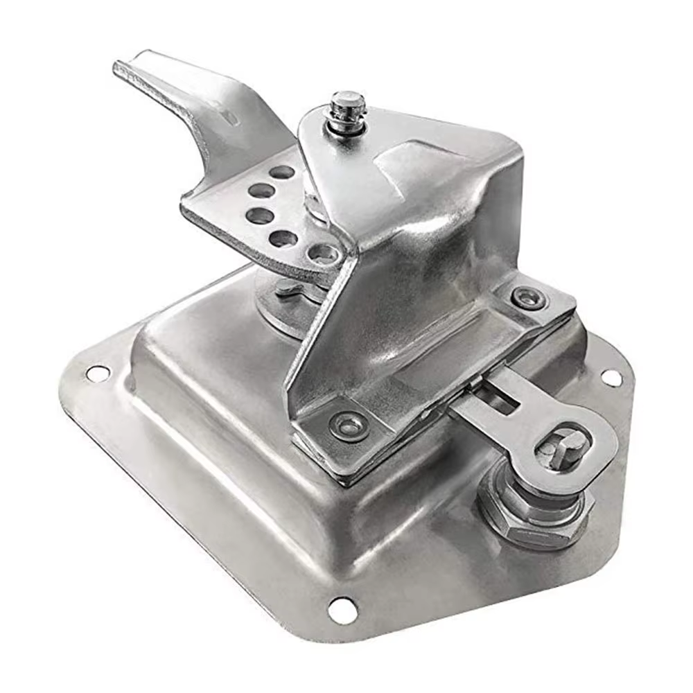 Puerta remolque plegable acero inoxidable con cerradura T para camper - imagen 3