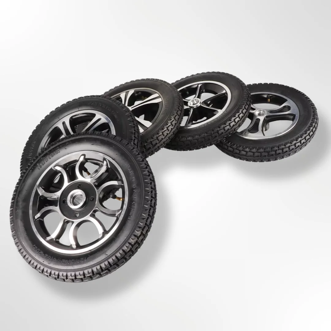Rueda Trasera Patinete Eléctrico 12" con Neumático y Cubo Chavetero – Silla Ruedas - imagen 5