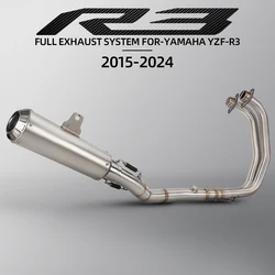 Sistema de escape completo Yamaha R3, MT-03 y R25 2015-2025