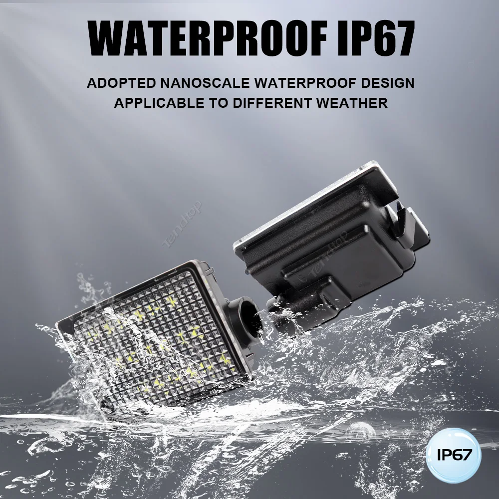 Para Dodge Durango 2014 2015 2016 2017 2018 2019 2020 2021 2022 2023 2024 LED lámpara de etiqueta blanca luz de matrícula blanca sin Error - imagen 2