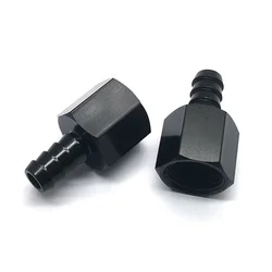 Adaptador AN 6AN a 10AN aluminio negro para línea de aceite