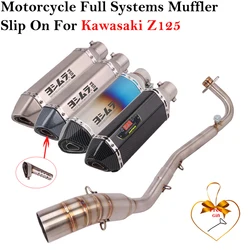 Escape slip-on para Kawasaki Z125 con silenciador y dB killer