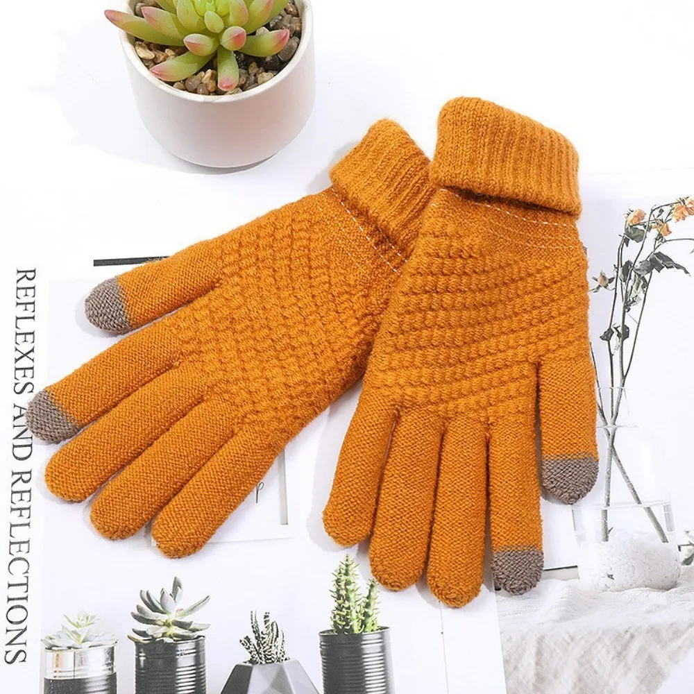 Kit guantes invierno conductor táctil mujer - fríos - punto suave - exteriores - imagen 3