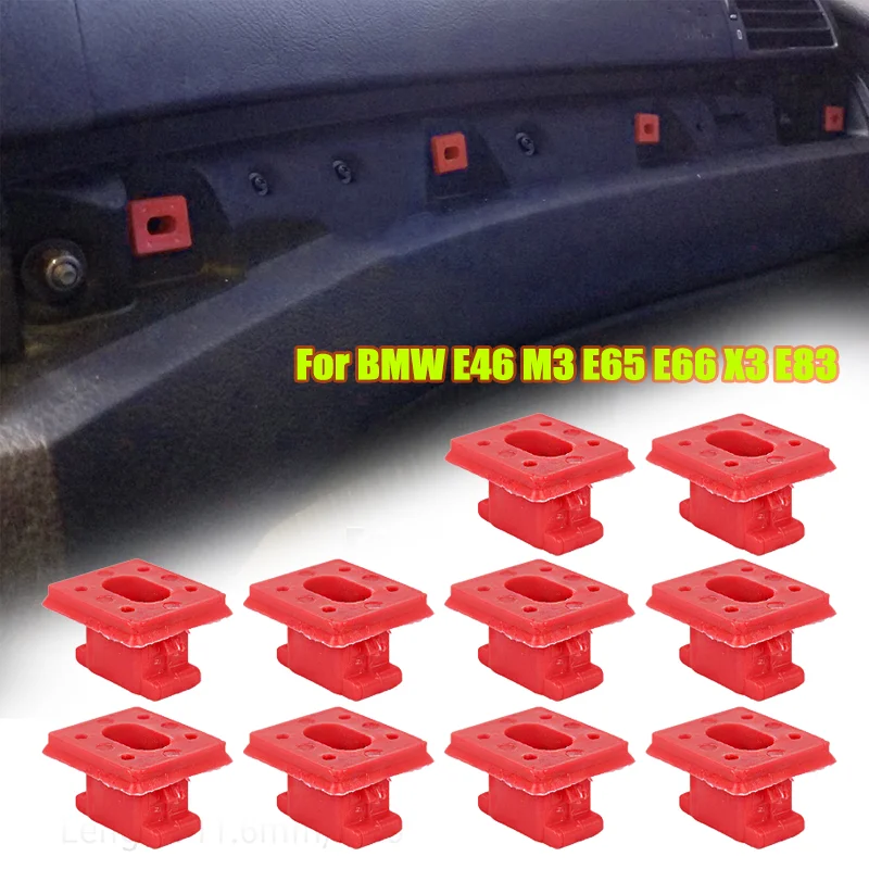 Clips de moldura interiores de plástico ABS para BMW