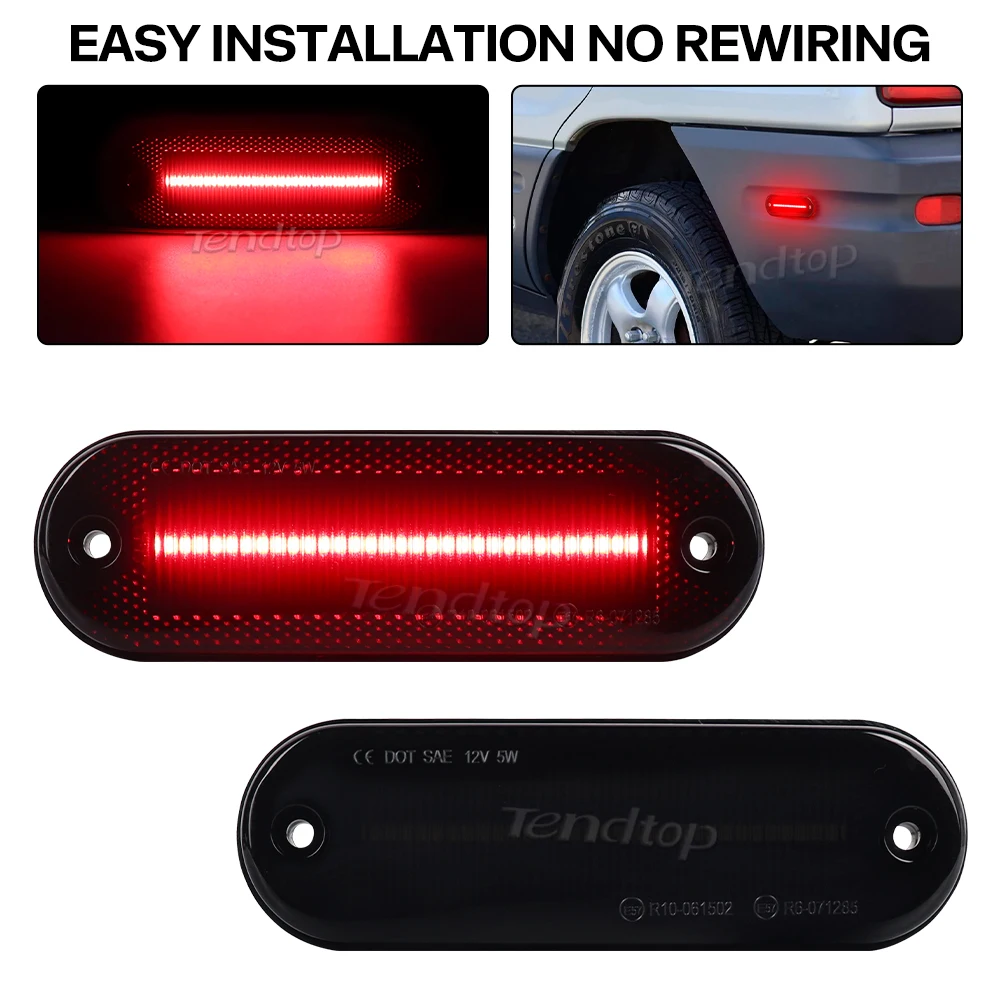 Reflector rojo Toyota RAV4 1996-2000 luz posición lateral esquina - imagen 5