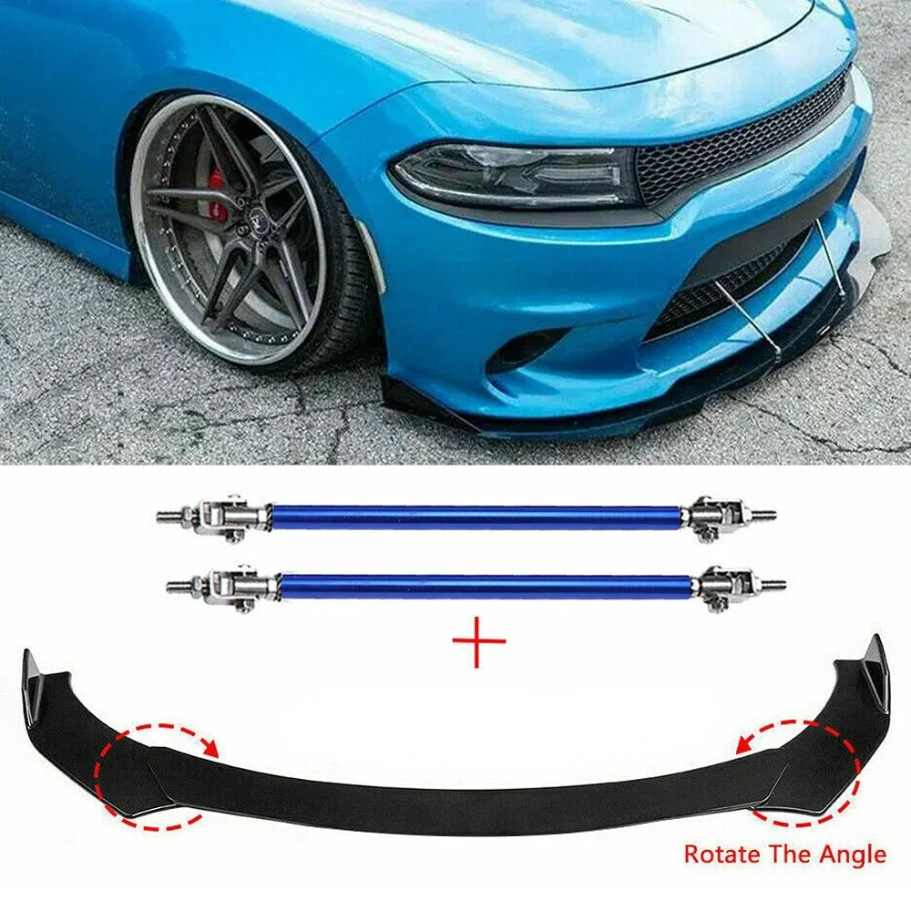Splitter delantero universal con soportes de acero inoxidable