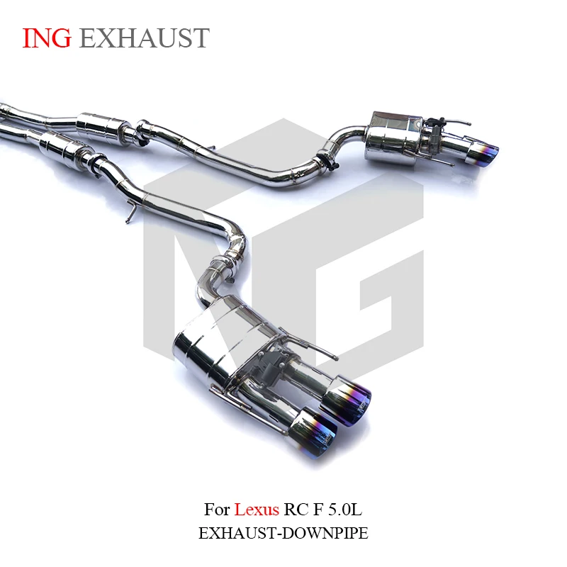 Tubo Catback de válvula de acero inoxidable ING para Lexus RCF 5.0L versión de carrera - imagen 3