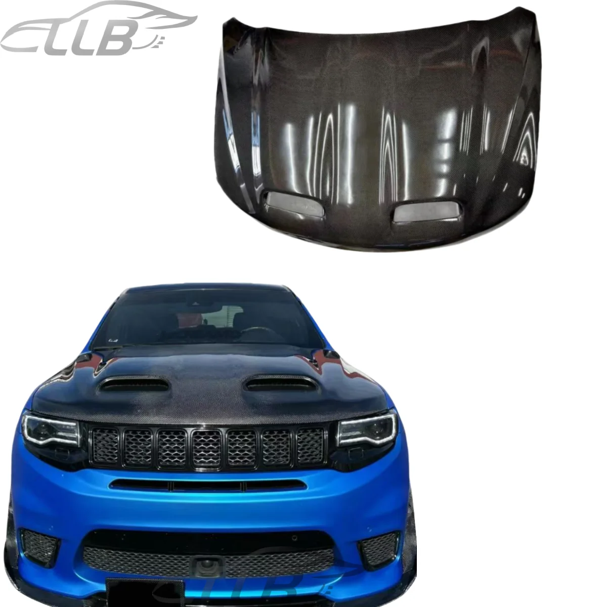 Capó de fibra de carbono para Grand Cherokee DUTRIEUX