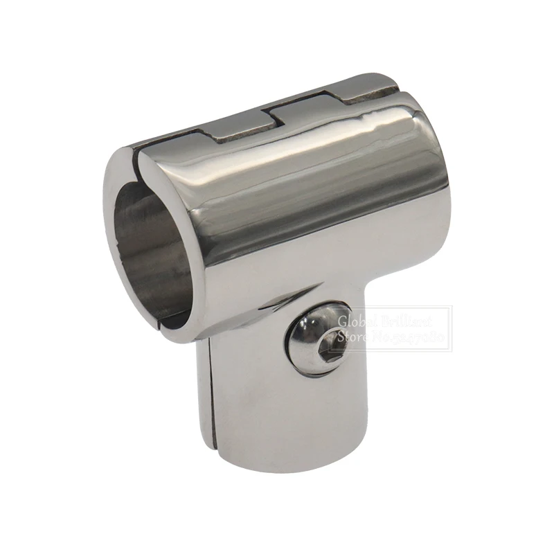 Pasamanos en T acero inoxidable 316 para barco – Racor 90° 3 vías - imagen 4